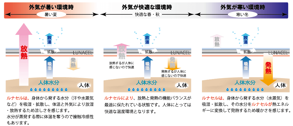 ルナセルの調温